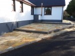 Layered patio in natural stone by  GM Hard Landscapes, Donegal, Ireland