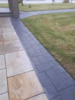 Path in natural stone laid by  GM Hard Landscapes, Donegal, Ireland