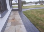 Path in natural stone laid by  GM Hard Landscapes, Donegal, Ireland