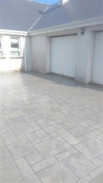 Driveway in pattern imprinted concrete by GM Hard Landscapes, County Donegal, Ireland