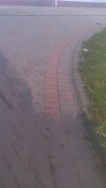 Power washing of paved driveway by GM Hard Landscapes, Donegal