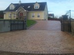 Pattern Imprinted Concrete at  Castleshanaghan, Ramelton Road, Co. Donegal